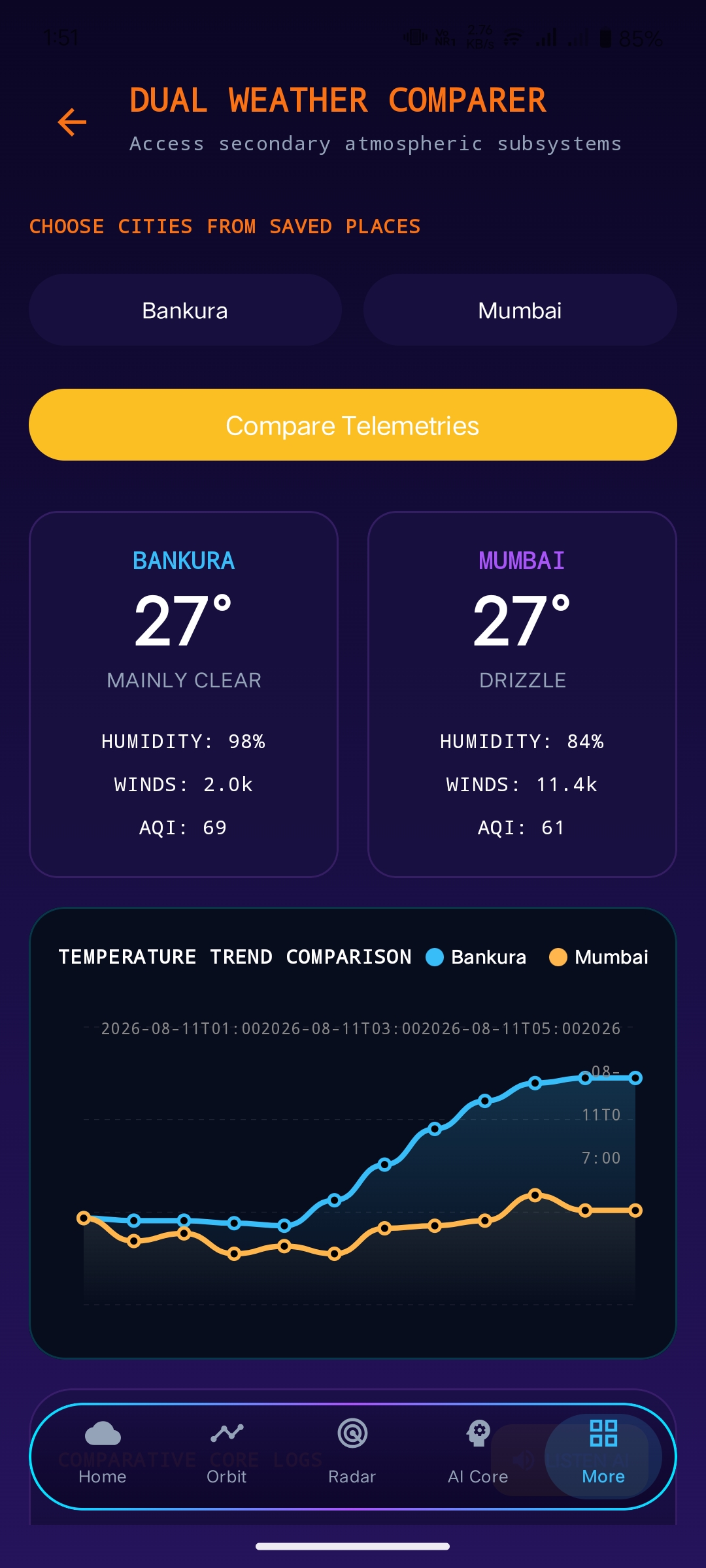 Screenshot 10 of Weather OS project